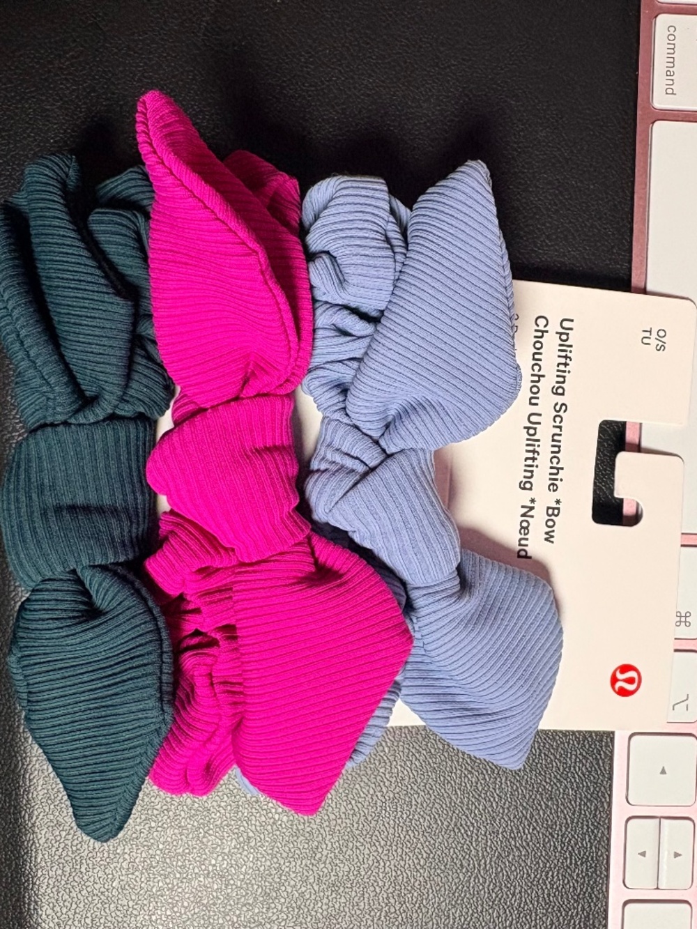 Uplifting Scrunchies Bow *3 Packs NWT Colors: BLWL/RIPR/WRTL